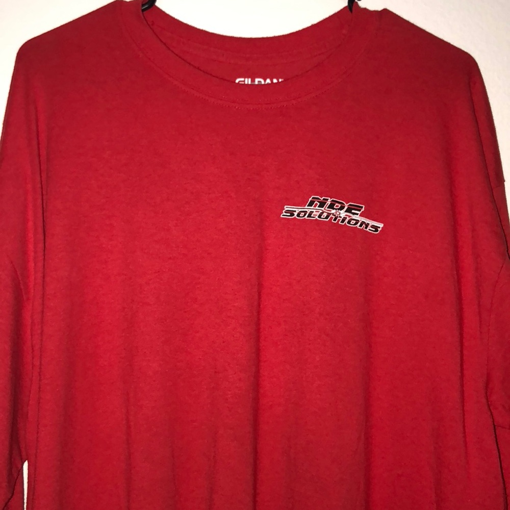 oversized red long sleeve